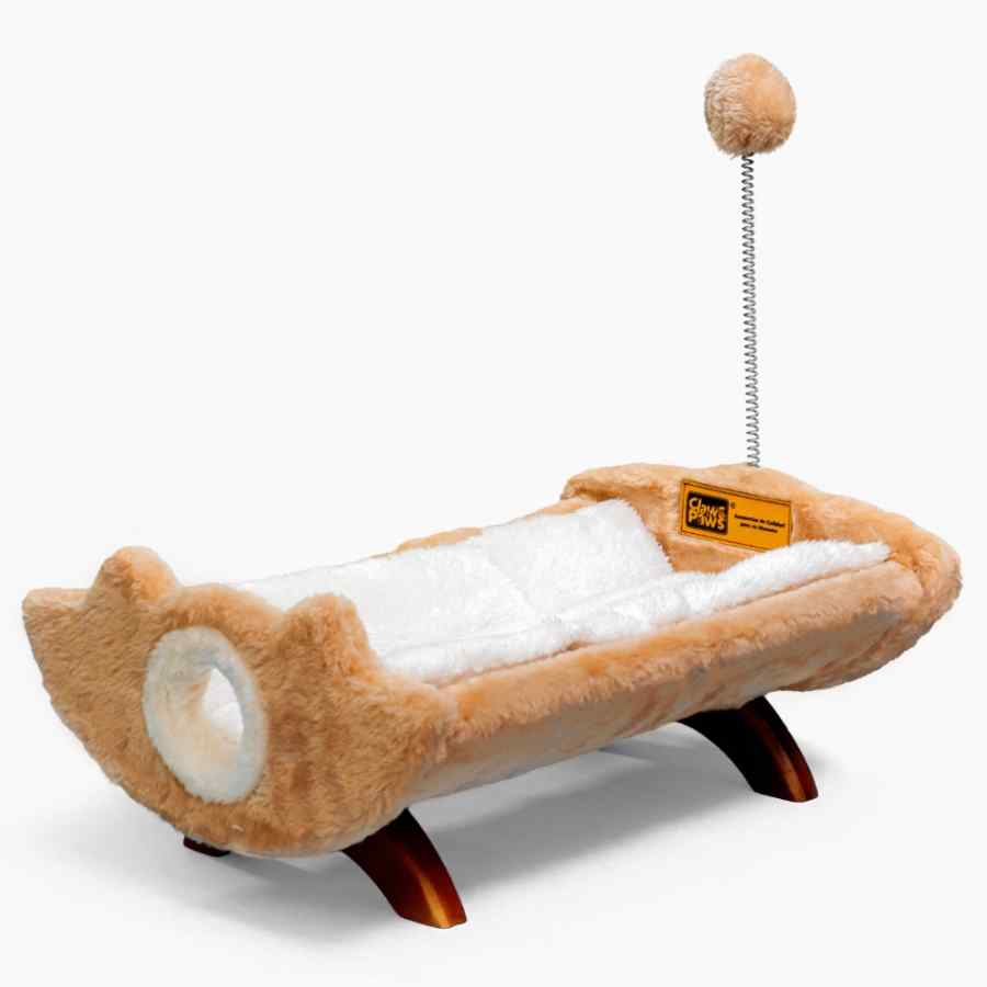 Cama De Madera P/Mascota C&P (48x31x19 Cm) Beige/Camello, , large image number null